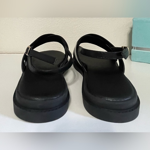 Black and Off white Women's Sandals - Picture 4 of 6